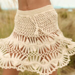 AZORES Handmade Crochet Mini Skirt - Image 5