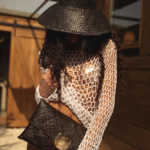 SIERA Handmade Long-Sleeved Crochet Top