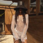 SIERA Handmade Long-Sleeved Crochet Top - Image 2