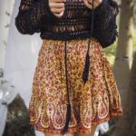 SAMUI Χειροποίητο Πλεκτό Βαμβακερό Crop Τοπ