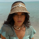 CORFU SUN VISOR SHELLS Handamade Visor Decorated With Shells - Image 3