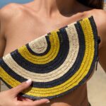 RAINBOW Χειροποίητο Clutch Ψάθινο - Image 3