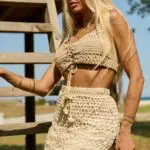 RENATA Χειροποίητο Πλεκτό Τοπ -Μπεζ - Image 8