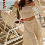 ISABELLA ORGANIC Organic Cotton Skirt -Beige - Image 11