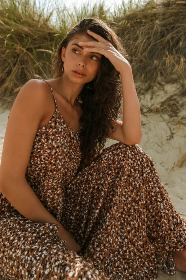 DARYA Maxi Λουλουδάτο Φόρεμα - Image 3