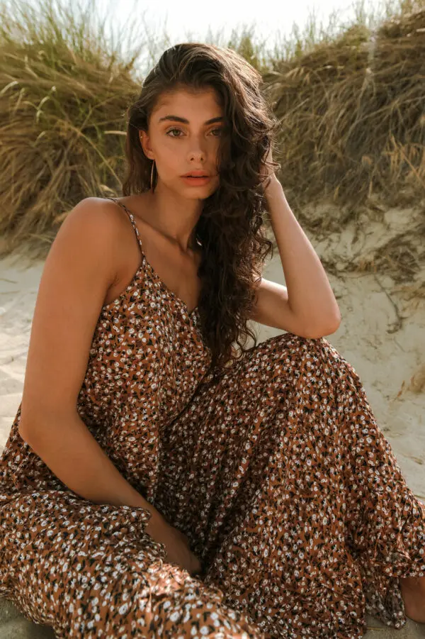 DARYA Maxi Λουλουδάτο Φόρεμα - Image 4