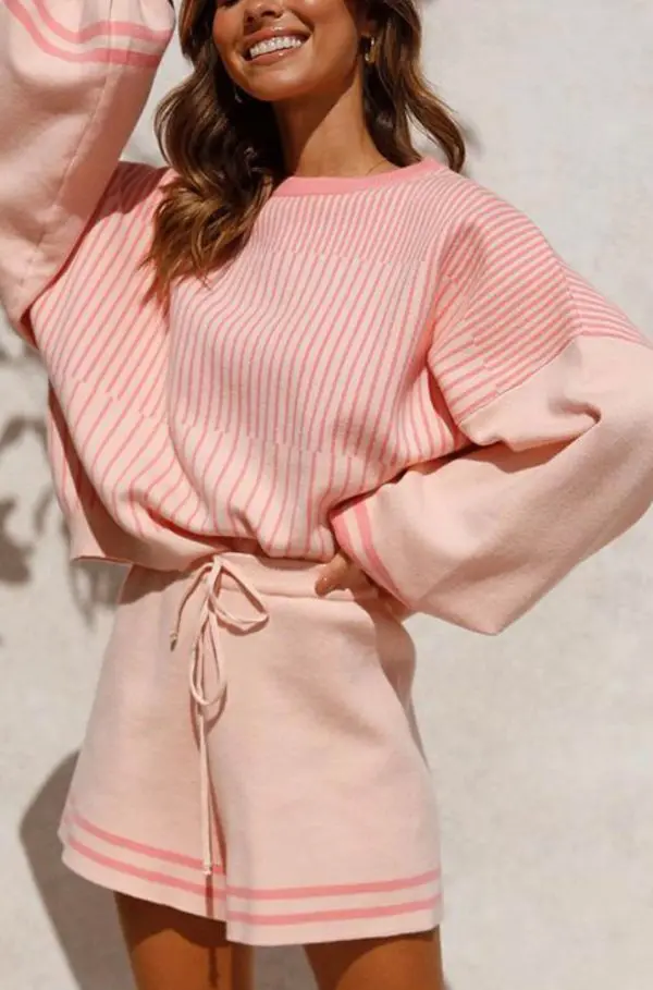 ENDLESS FUN Co-ord Set - Top With Shorts Pink - Image 5