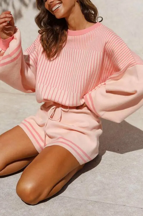 ENDLESS FUN Co-ord Set - Top With Shorts Pink - Image 6