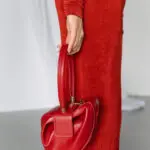 ADELINE Στρόγγυλη Τσάντα Δερματίνη Με Χερούλι - Image 4