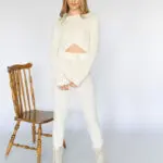 MOLLY Co-ord Πλεκτό Σετ - Τοπ Με Παντελόνι