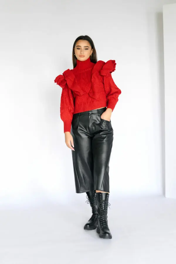 CAMILLE Eco Leather Βερμούδα