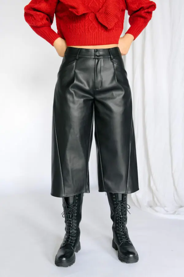 CAMILLE Eco Leather Βερμούδα - Image 2