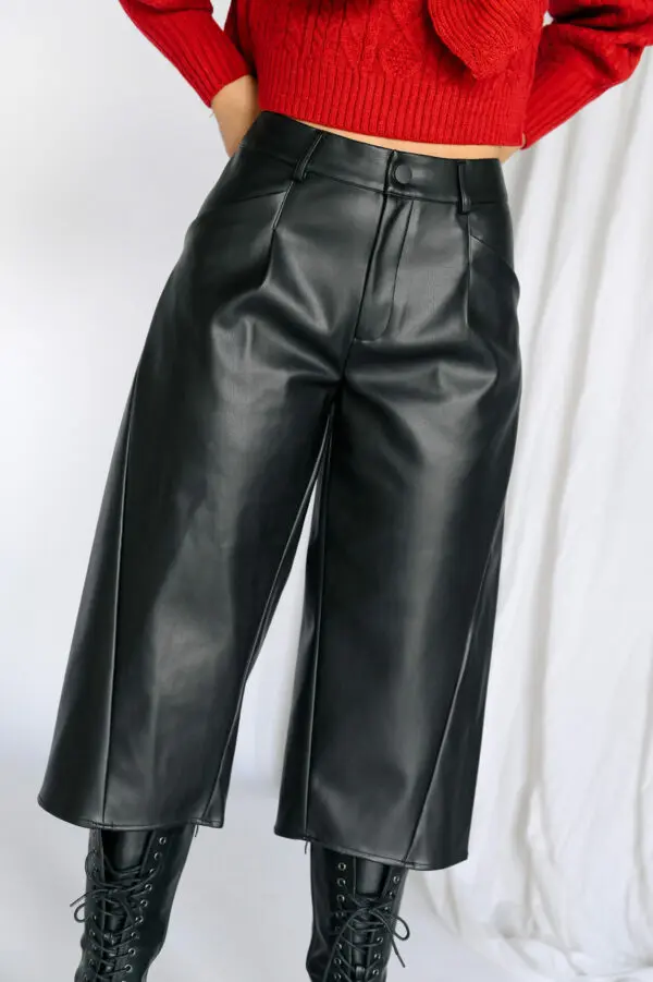 CAMILLE Eco Leather Βερμούδα - Image 3