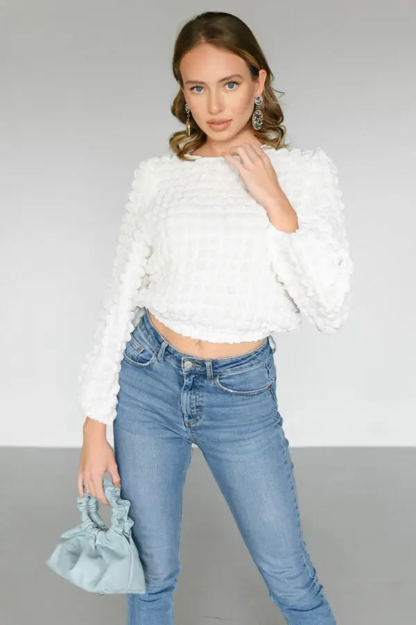 BUBBLES Top With Inflatable Sleeves