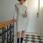 IVY Long-sleeved Dress With Belt - Image 4