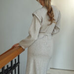 IVY Long-sleeved Dress With Belt - Image 6