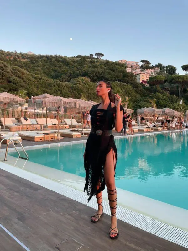 HEY VACAY Φόρεμα - Καφτάνι Με Κρόσσια - Image 3