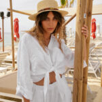 OLIVET  Hat With Belt And Decorative Gold Leaf - Image 2