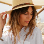 OLIVET  Hat With Belt And Decorative Gold Leaf - Image 4