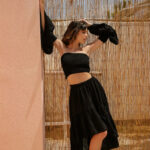 COMMIT TO ME ORGANIC Organic Cotton Top With Detachable Sleeves -Black - Image 3