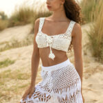 RENATA Handmade Crochet Top -White - Image 4