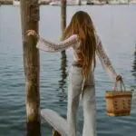 SHEER PERFECTION Χειροποίητο Πλεκτό Μακρυμάνικο Τοπ Με Ανοιχτή Πλάτη-Λευκό - Image 3