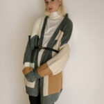 NEW NARRATIVE Colorful Long-Sleeved Knitted Oversized Cardigan - Image 2
