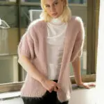 LET'S GET REAL Knitted Cardigan -Light Pink - Image 2