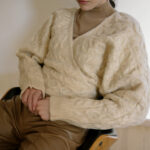 HER MOMENT Handmade Knitted Croisse Cardigan - Image 2