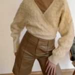 HER MOMENT Handmade Knitted Croisse Cardigan
