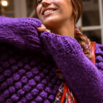 BLUEBERRY Woolen Knitted Sweater Purple - Image 7