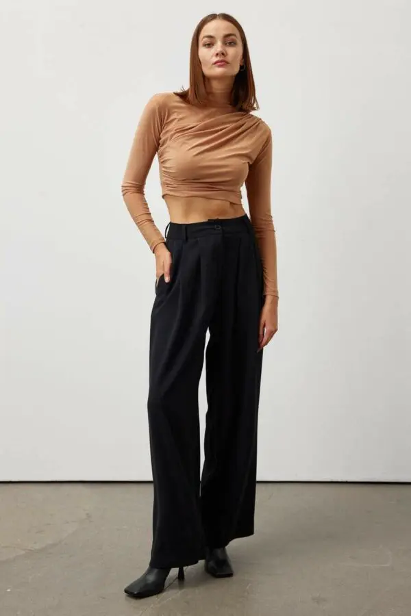 BUSY SCHEDULE Classic Pants In Straight Line - Image 3