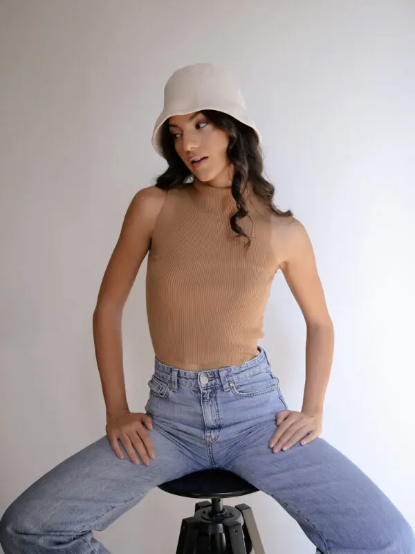 MOOD SWINGS  Bucket Hat With Suede Texture - Image 5