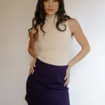 STUCK IN MY HEAD Mini Skirt With Design And Zipper