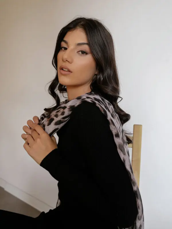 IT’S IN THE DETAILS Rayon Scarf -Leopard Design - Image 3