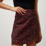 DAZZLING VIBE Mini Patterned Skirt