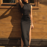 ENTICE ME Sleeveless Maxi Dress With High Neck And Details - Laces - Image 2