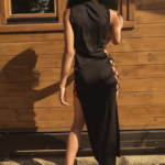 ENTICE ME Sleeveless Maxi Dress With High Neck And Details - Laces - Image 4