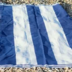 OCEAN DEEP Striped Beach Towel With Fringes