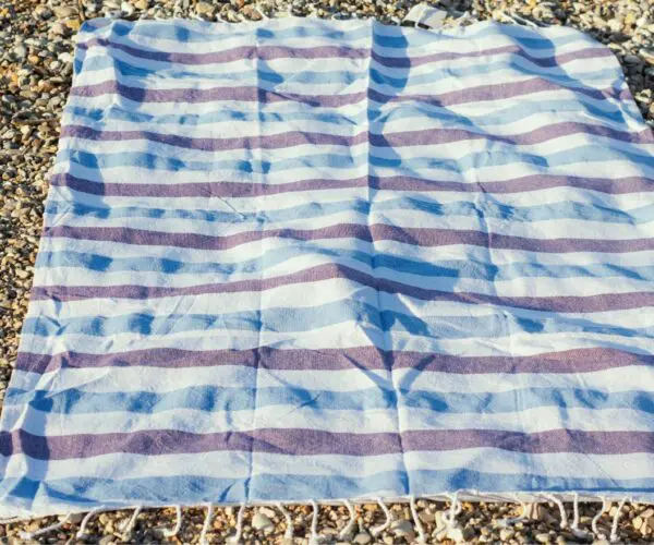 OCEAN DEEP Striped Beach Towel With Fringes - Image 2