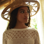 PARADISE FEELING Maxi Handmade Long-Sleeved Crochet Dress With Open Back - Image 6