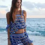 MALDIVES WIND Handmade Crochet Set - Top With Mini Skirt - Image 2