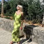 CHESS ON ME Maxi Dress With Straps - Print Chessboard - Image 2