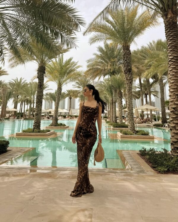STAY WILD Maxi Dress - Leopard Print - Image 12