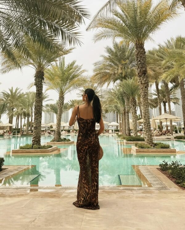 STAY WILD Maxi Dress - Leopard Print - Image 11