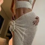 JAPANESE LOVER Handmade Crochet Co-ord Set - Top With Maxi Skirt - Image 2