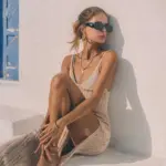 ELEVATED LOOK Maxi Πλεκτό Φόρεμα Με Τιράντες Και Σκίσιμο Στο Πλάι - Image 2