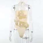 MARTINIS One-Piece Bodysuit With Cut-Out Details And Flowers - Image 2