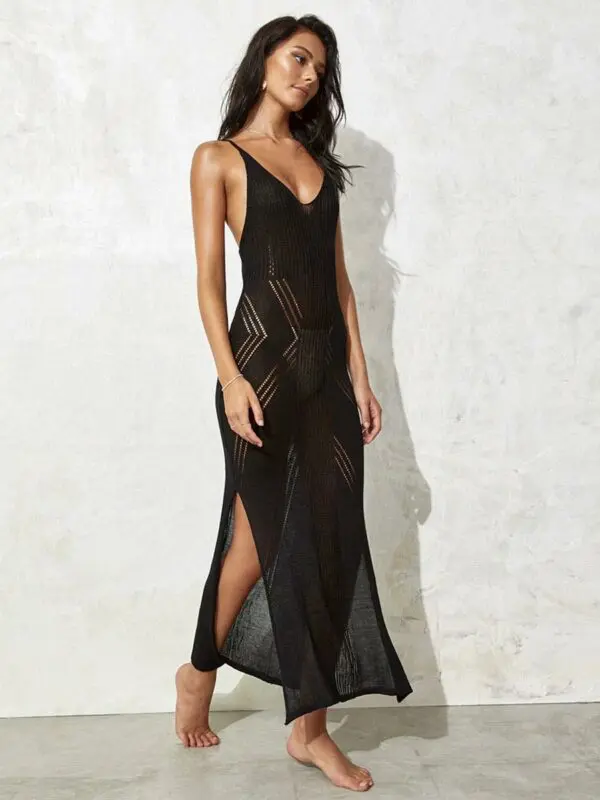 ALWAYS BE MINE Maxi Crochet Sleeveless Dress - Image 2