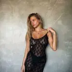 WON'T GET OVER ME Maxi See-Through Φόρεμα Με Δαντέλα Και Τιράντες